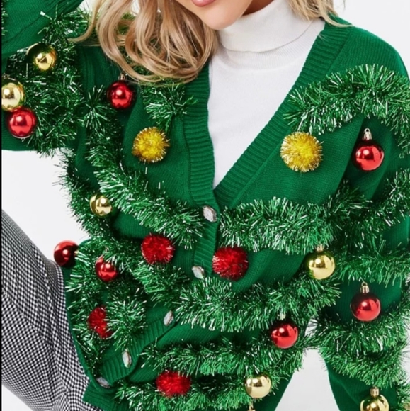 Forever 21 Sweaters - Christmas knit cardigan